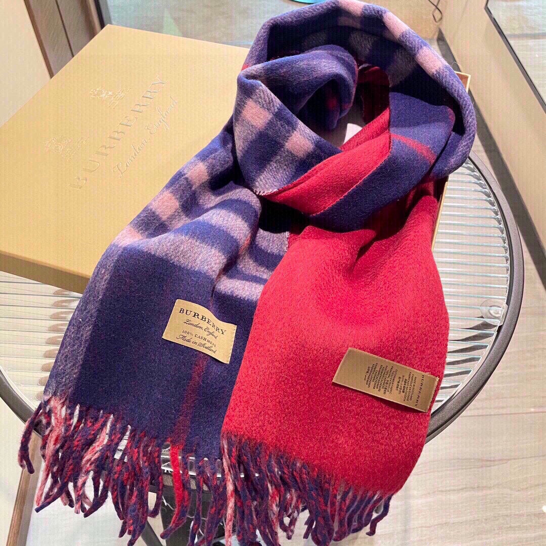 BURBERRY SCARF 200 CM IN COLORFUL CASHMERE 405352