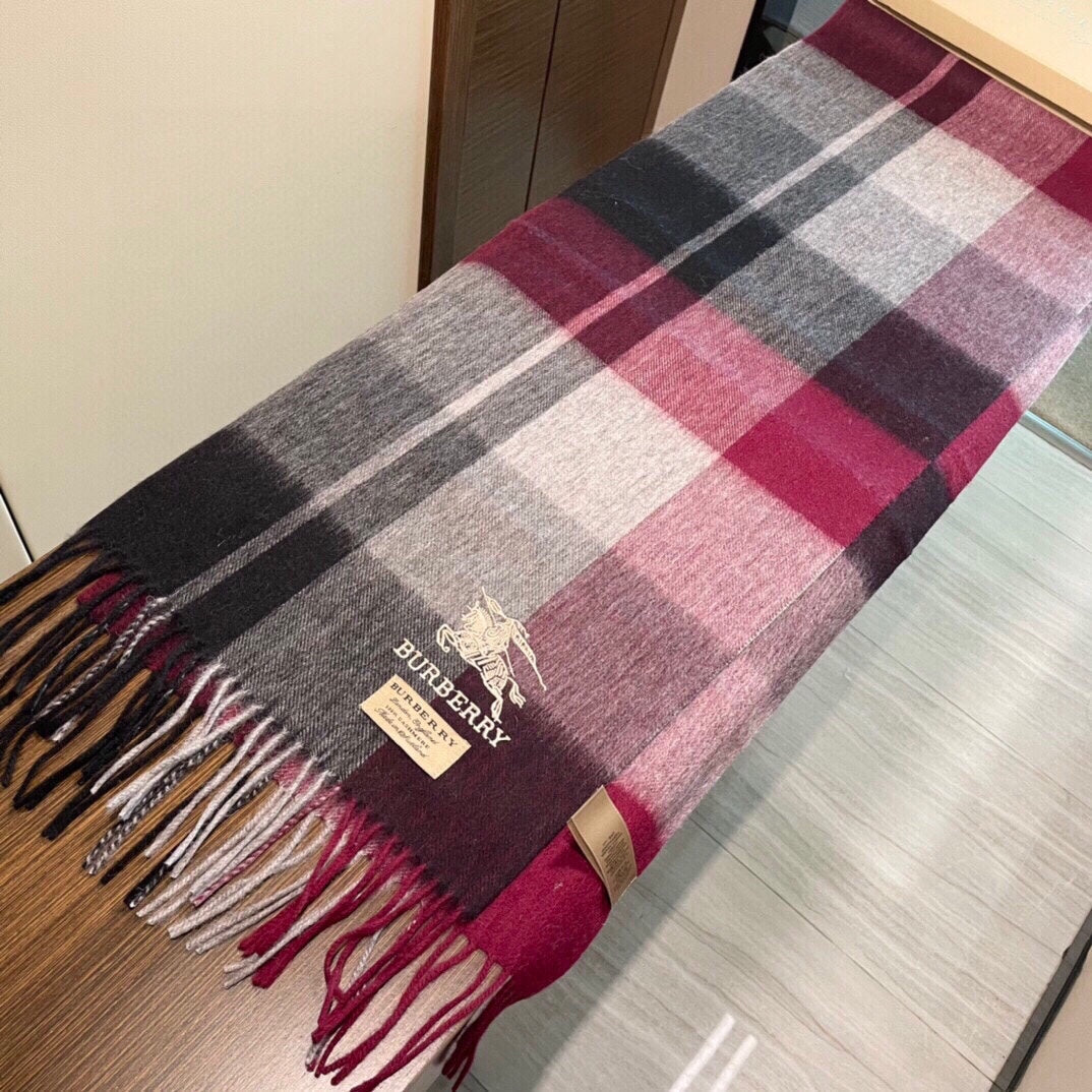 BURBERRY SCARF 200 CM IN COLORFUL CASHMERE 407314