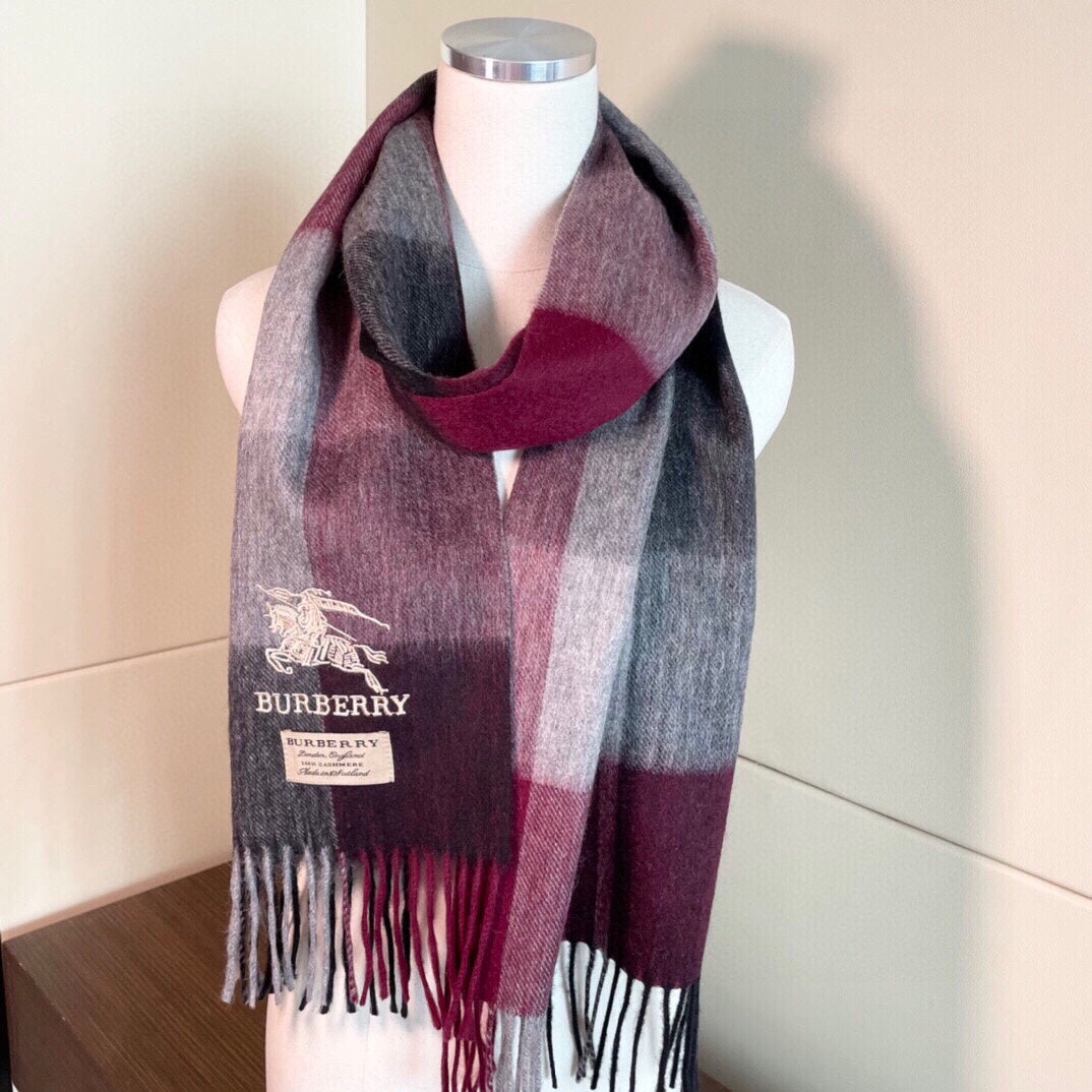 BURBERRY SCARF 200 CM IN COLORFUL CASHMERE 407314