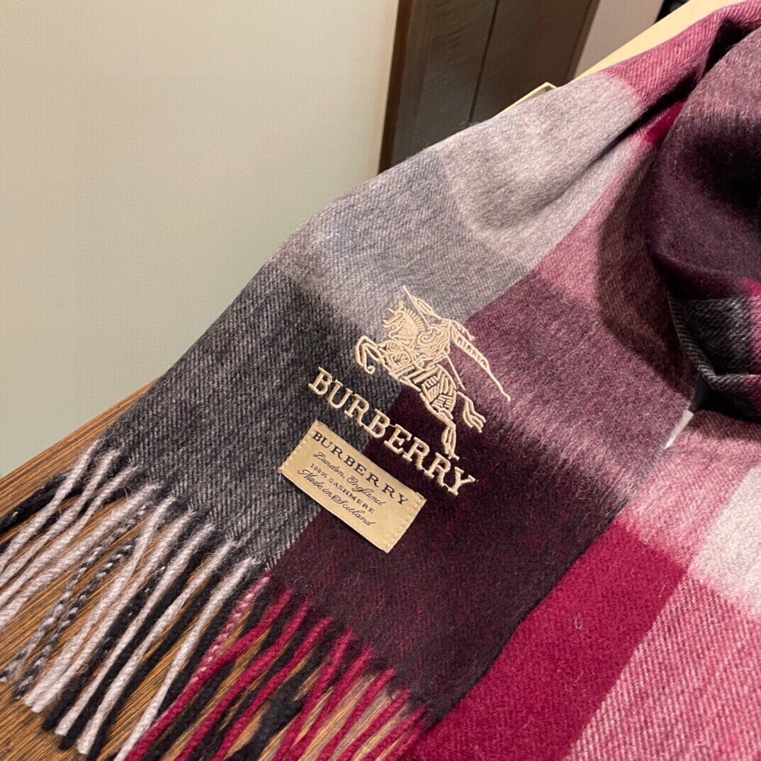 BURBERRY SCARF 200 CM IN COLORFUL CASHMERE 407314