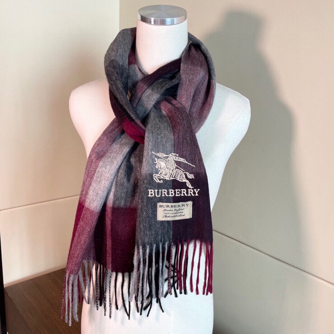 BURBERRY SCARF 200 CM IN COLORFUL CASHMERE 407314
