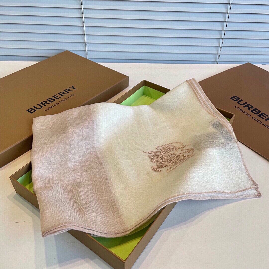 BURBERRY SCARF 200 CM IN BEIGE MIX WHITE CASHMERE 407317