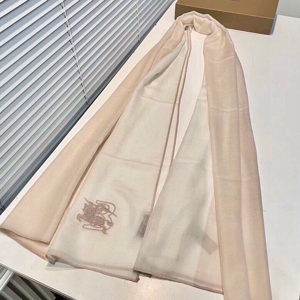 BURBERRY SCARF 200 CM IN BEIGE MIX WHITE CASHMERE 407317