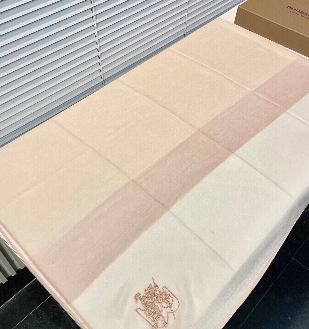 BURBERRY SCARF 200 CM IN BEIGE MIX WHITE CASHMERE 407317