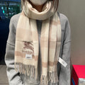 BURBERRY CLASSIC CHECK SCARF 180 CM IN COLORFUL CASHMERE 408962