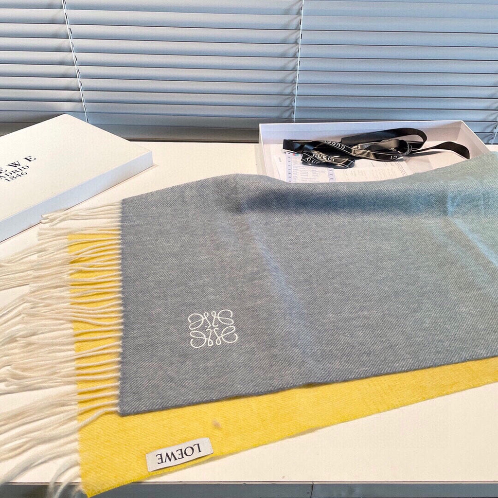 LOEWE SCARF 190 CM IN COLORFUL CASHMERE 413850
