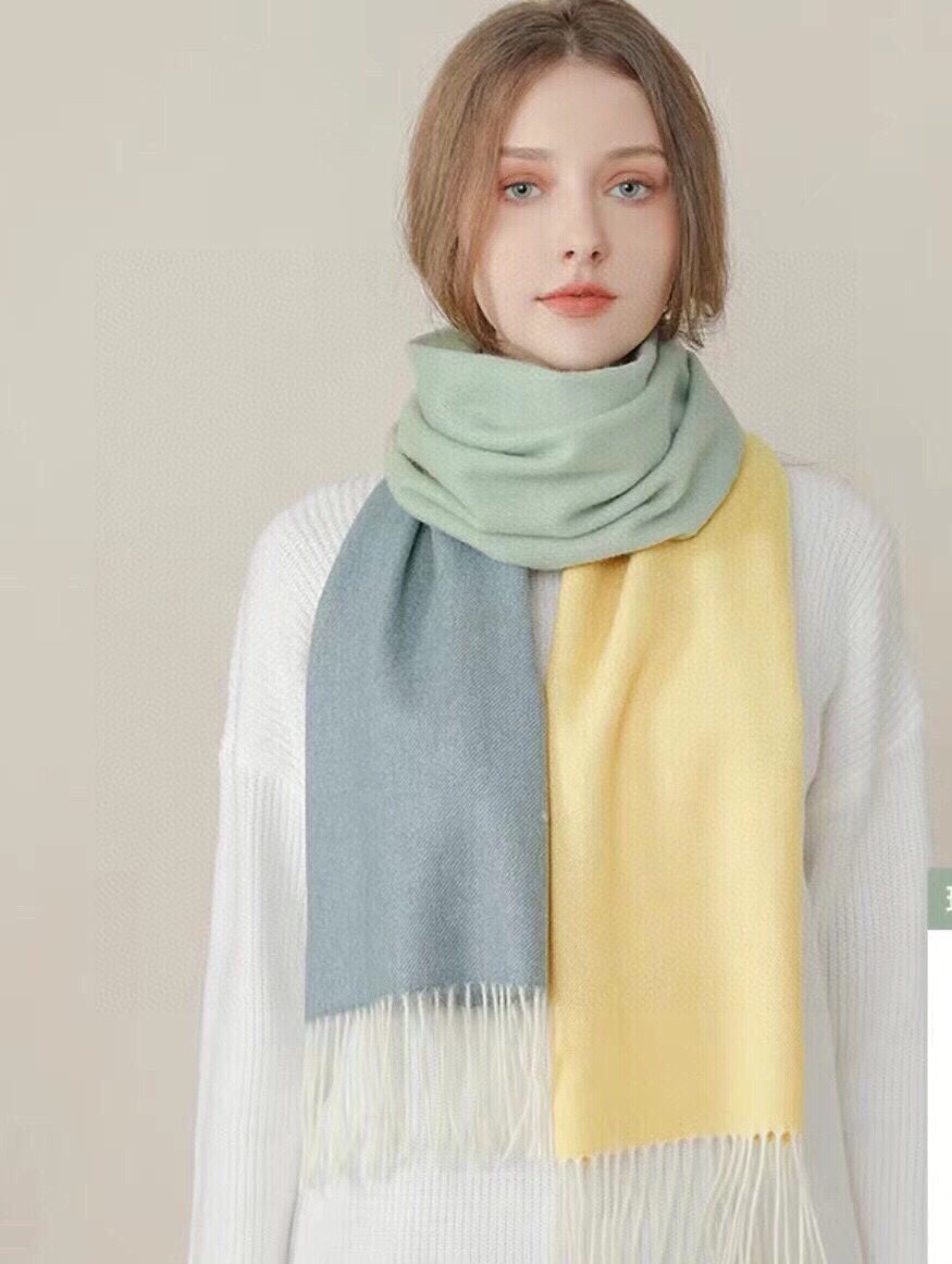 LOEWE SCARF 190 CM IN COLORFUL CASHMERE 413850