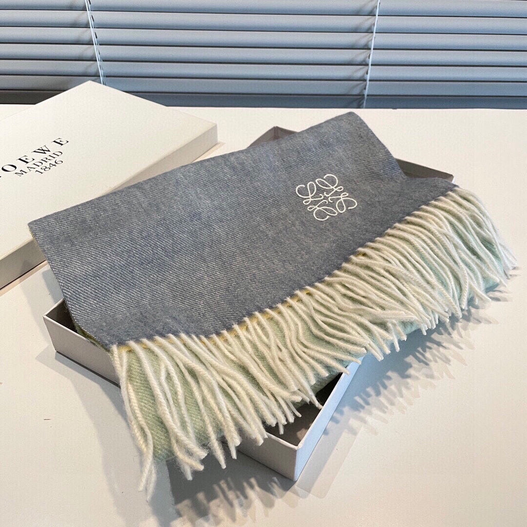LOEWE SCARF 190 CM IN COLORFUL CASHMERE 413850