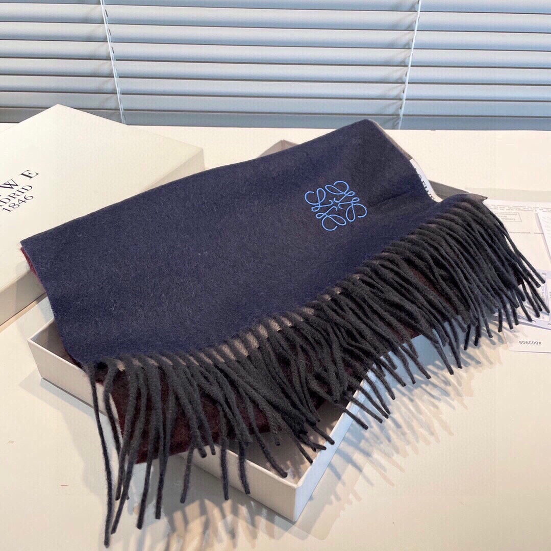 LOEWE SCARF 190 CM IN COLORFUL CASHMERE  413851