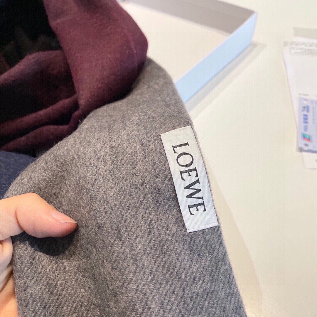 LOEWE SCARF 190 CM IN COLORFUL CASHMERE  413851