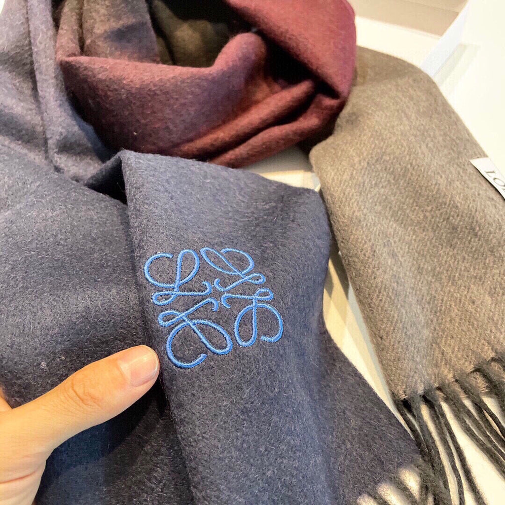 LOEWE SCARF 190 CM IN COLORFUL CASHMERE  413851