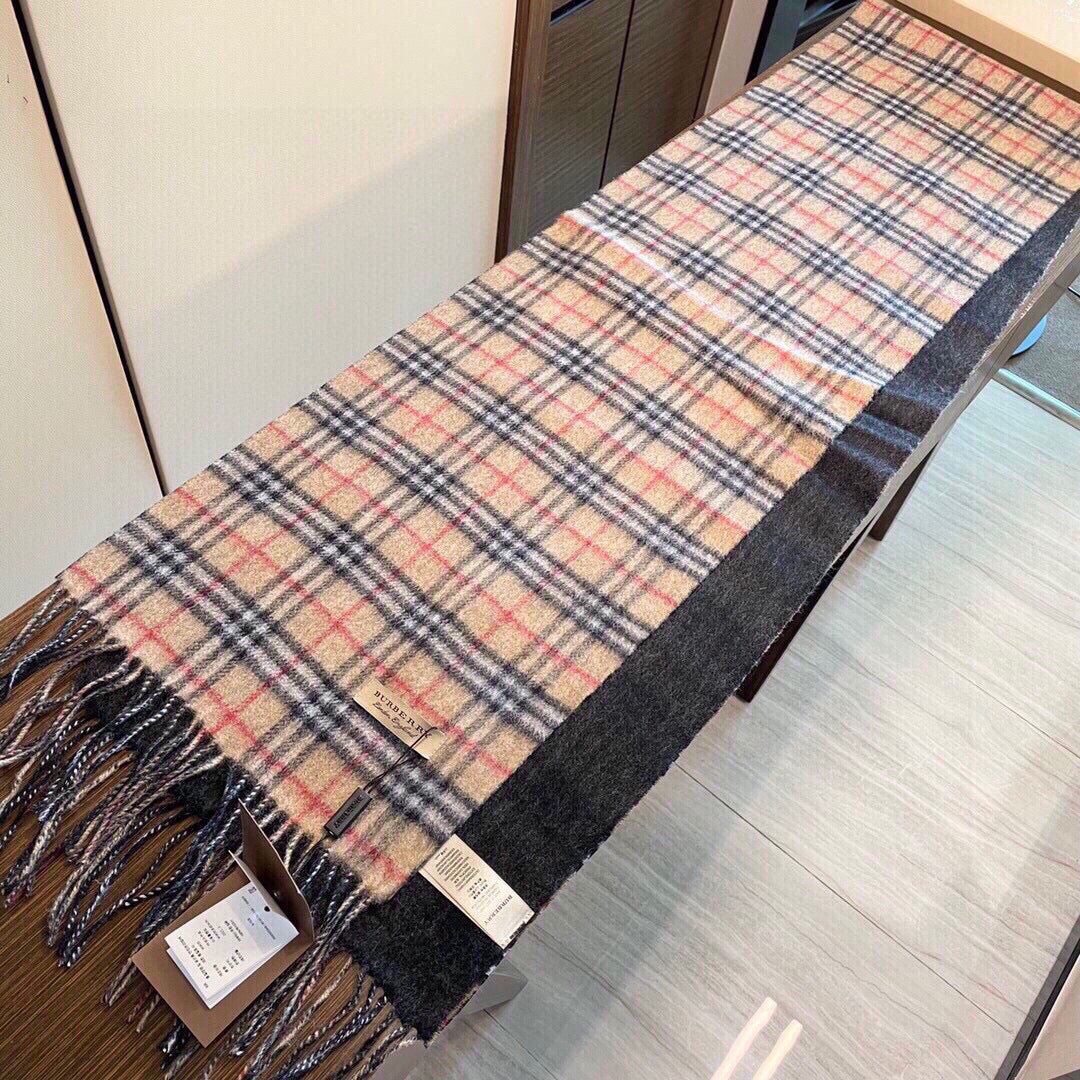 BURBERRY BBR SCARF 200 CM IN CASHMERE 509630