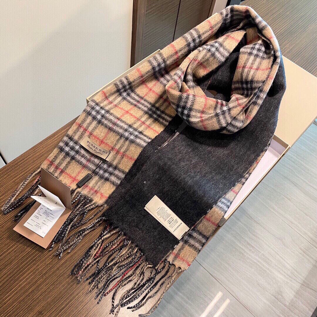 BURBERRY BBR SCARF 200 CM IN CASHMERE 509630