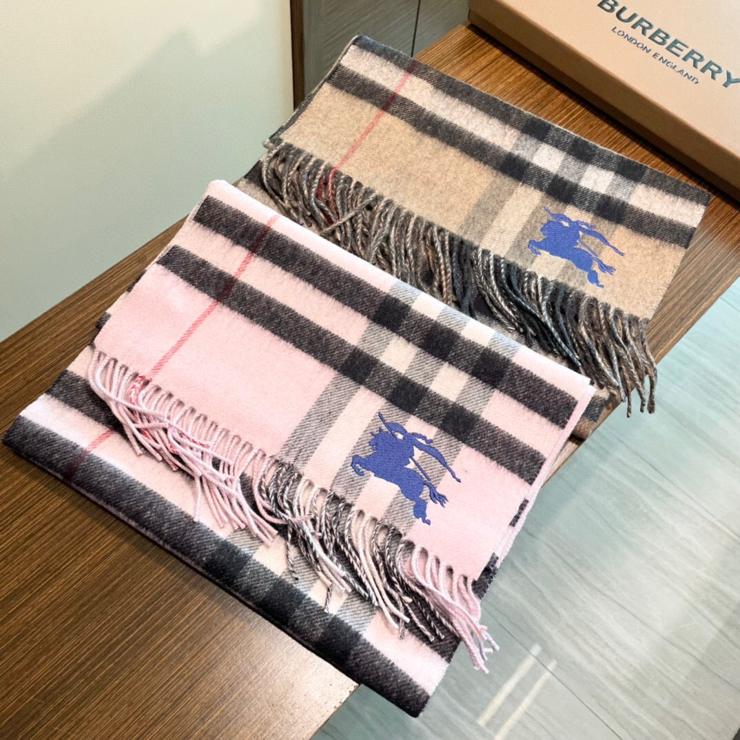 BURBERRY BBR SCARF 180 CM IN CASHMERE 509660