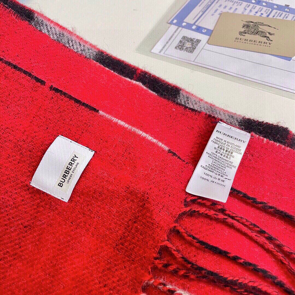 BURBERRY BBR SCARF 180 CM IN CASHMERE 525807