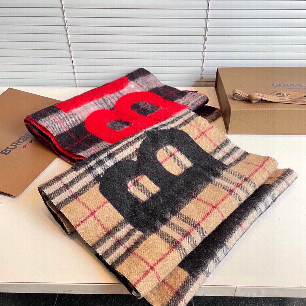 BURBERRY BBR SCARF 180 CM IN CASHMERE 525808