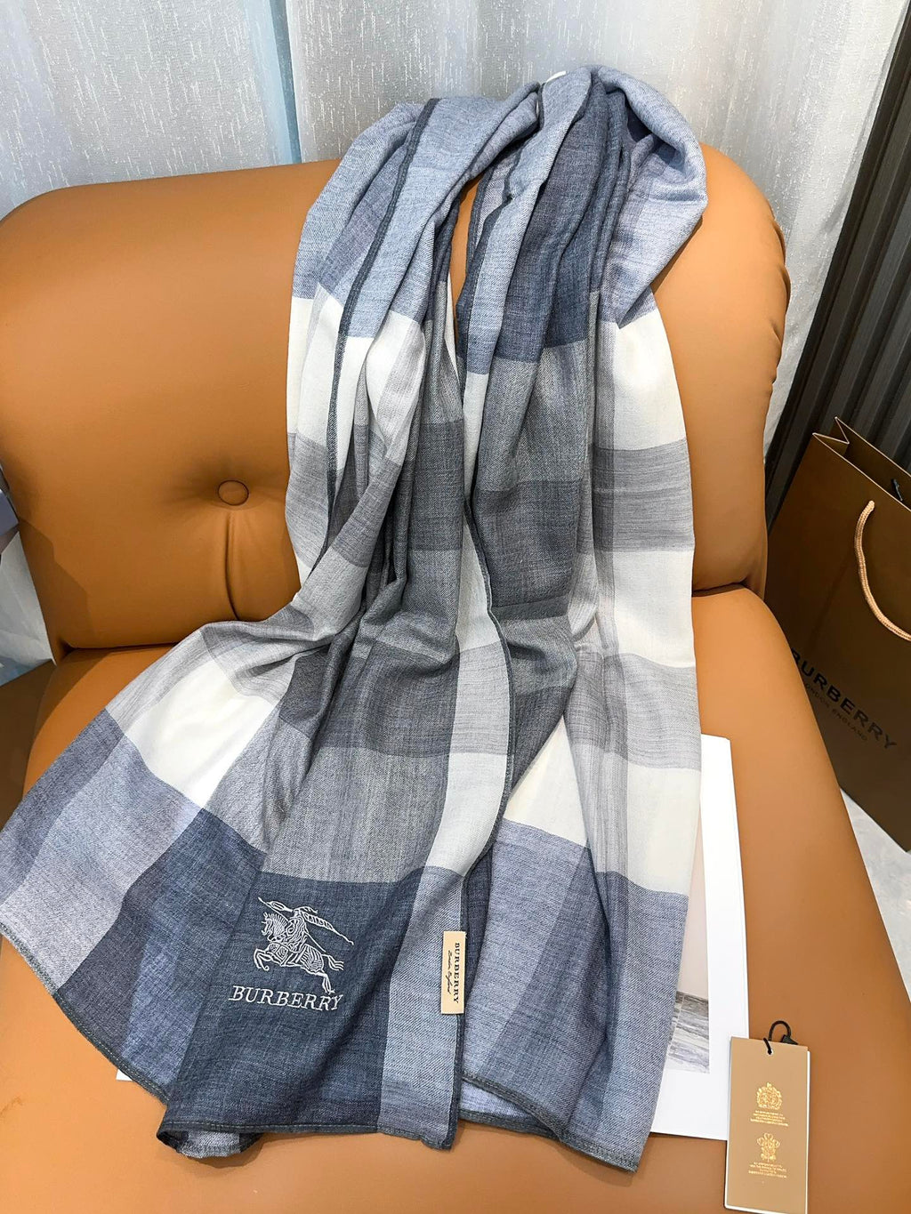 BURBERRY SCARF 200 CM IN COLORFUL CASHMERE 402264