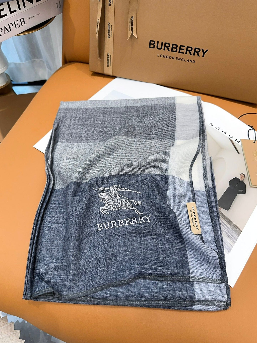BURBERRY SCARF 200 CM IN COLORFUL CASHMERE 402264