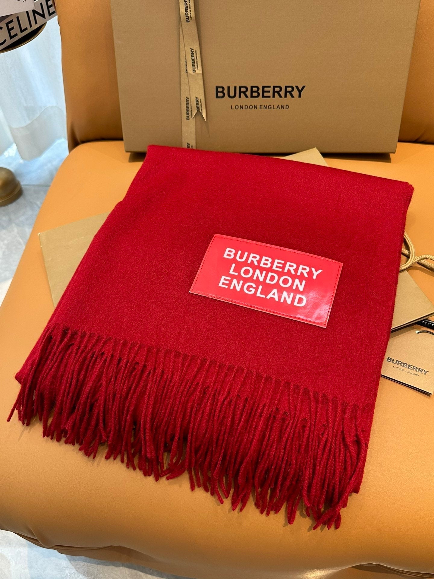 BURBERRY BBR SCARF 200 CM IN CASHMERE 478762