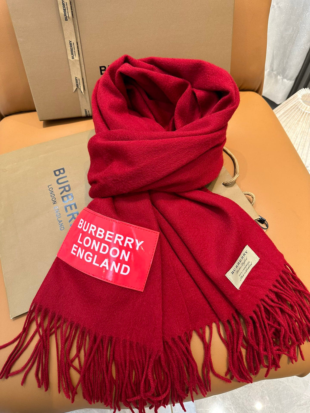 BURBERRY BBR SCARF 200 CM IN CASHMERE 478762