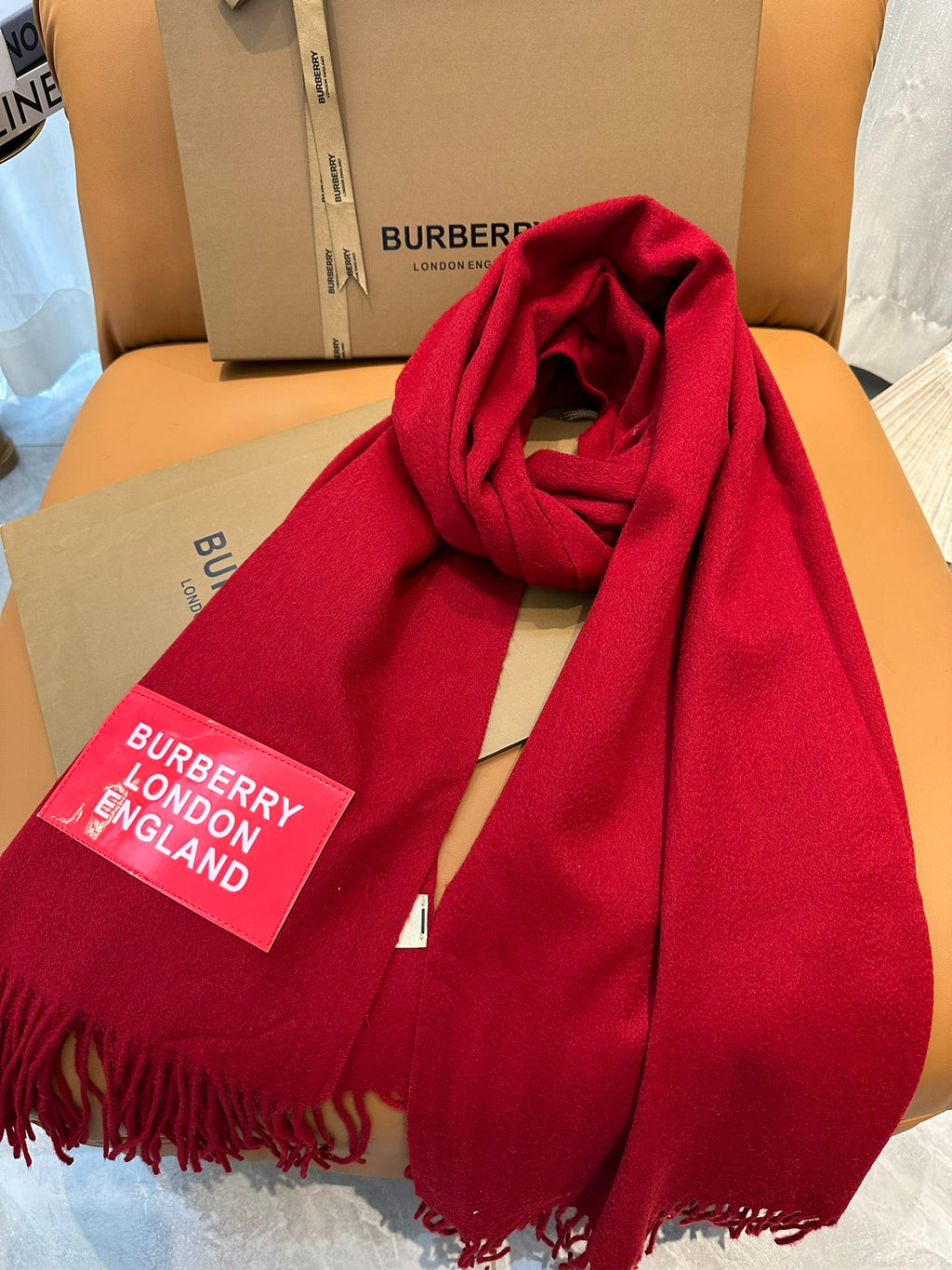BURBERRY BBR SCARF 200 CM IN CASHMERE 478762