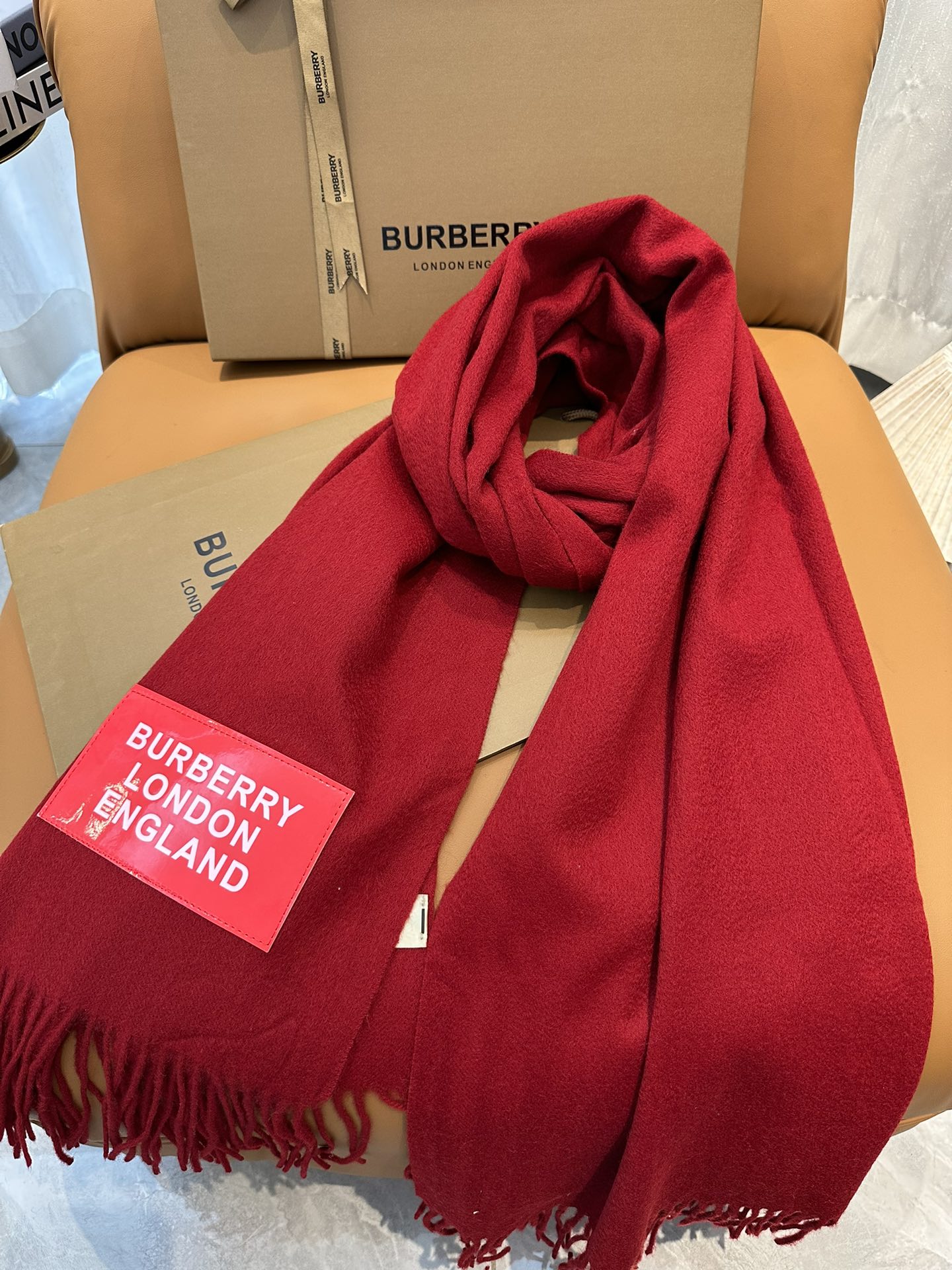 BURBERRY BBR SCARF 200 CM IN CASHMERE 478762