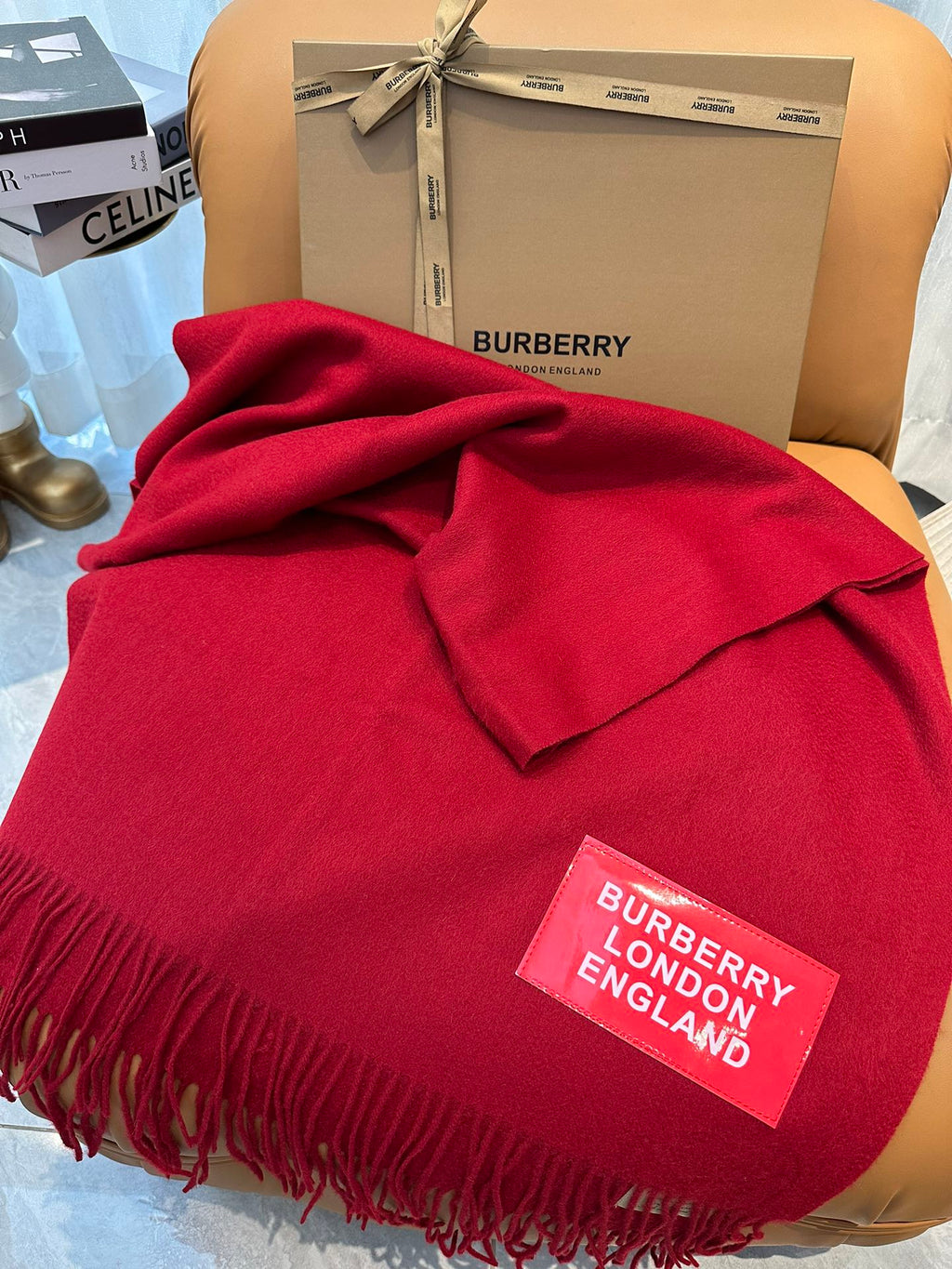 BURBERRY BBR SCARF 200 CM IN CASHMERE 478762