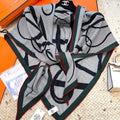 HERMES HERMES 25S SCARF 140 IN CASERE SILK 854530