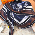 HERMES HERMES 25S SCARF 140 IN CASERE SILK 854528
