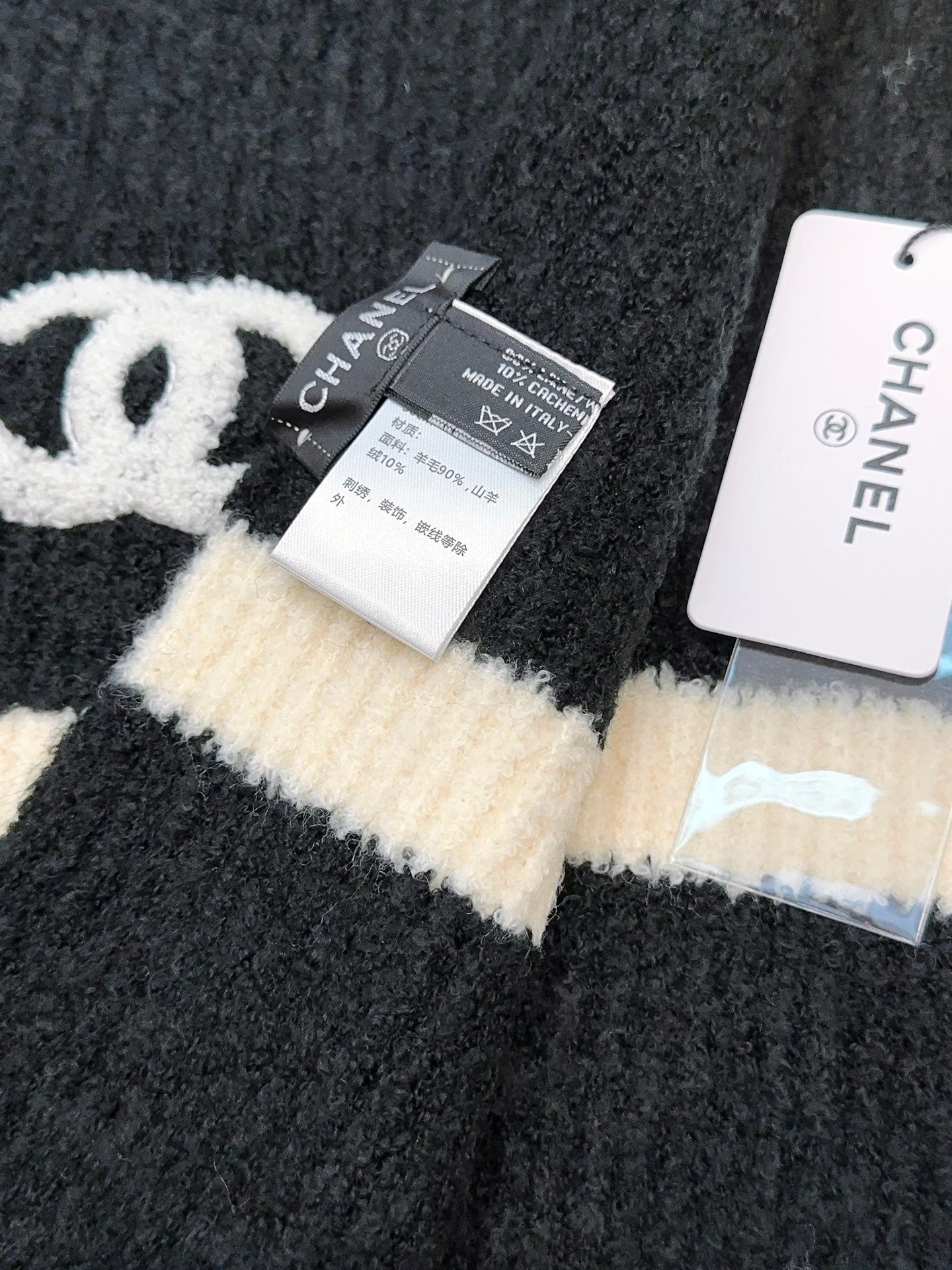 CHANEL 25S SCARF 175 CM IN  WOOL CASHMERE 943159