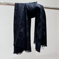 COACH LONG SCARF 195 CM IN BLACK CASHMERE 332742