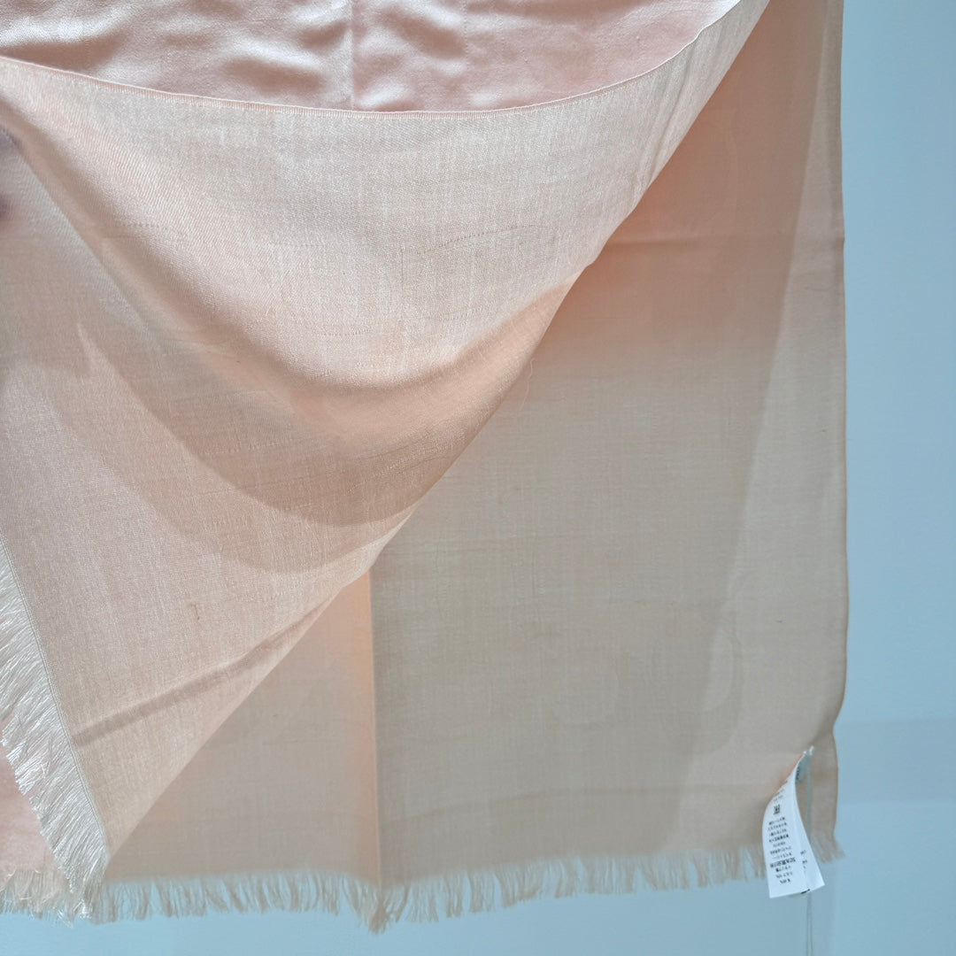 COACH LONG SCARF 195 CM IN LIGHT PINK CASHMERE 332743