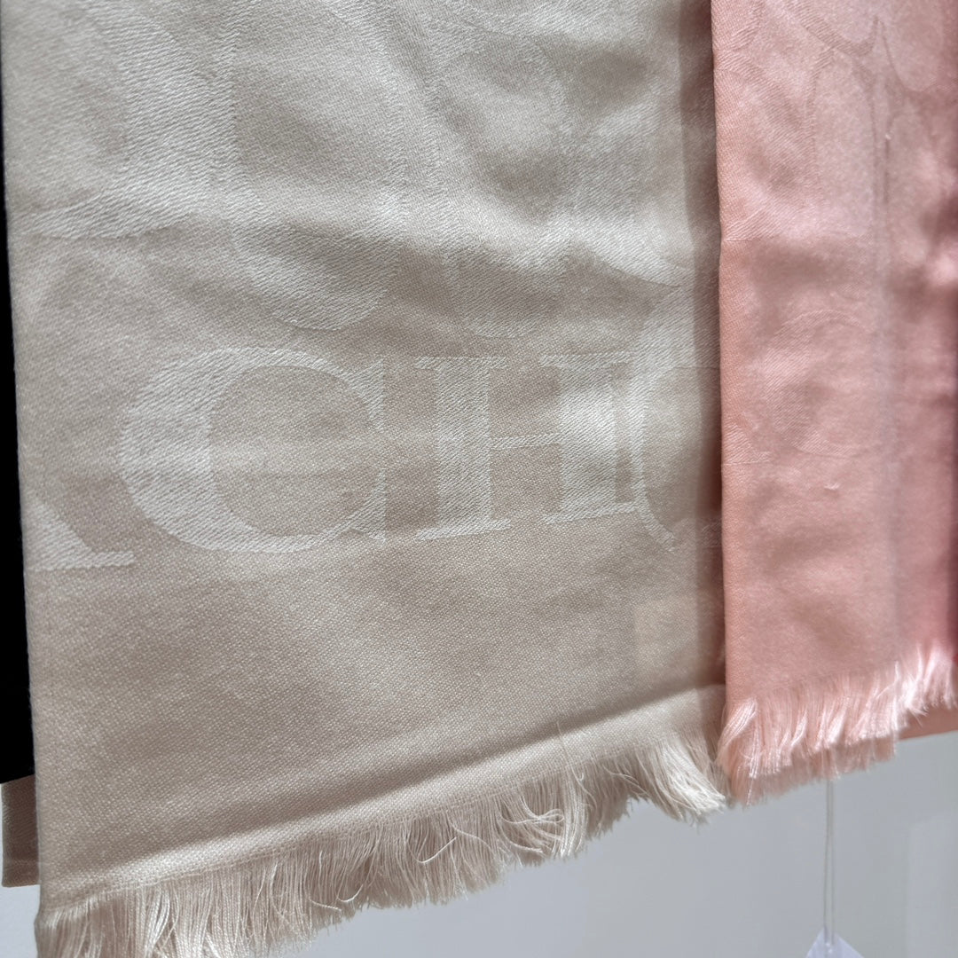 COACH LONG SCARF 195 CM IN BEIGE CASHMERE 332744