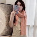 GUCCI SCARF 195 CM IN MELON ORANGE WOOL  399810
