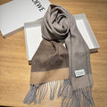 LOEWE SCARF 180 CM IN MEDIUM BROWN CASHMERE 407396