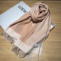 LOEWE SCARF 180 CM IN DESERT SAND CASHMERE 407397