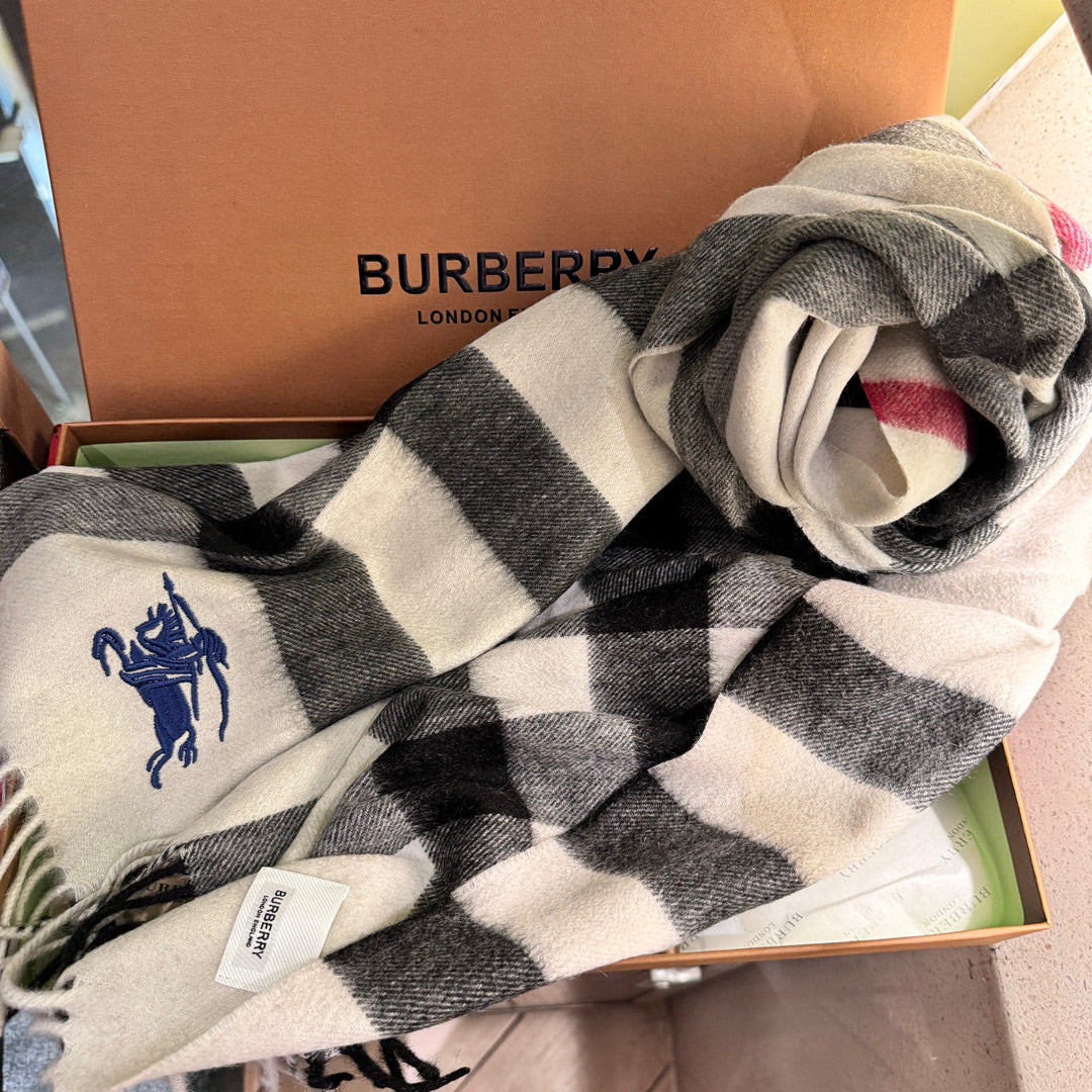 BURBERRY SCARF 180 CM IN COLORFUL CASHMERE 410335