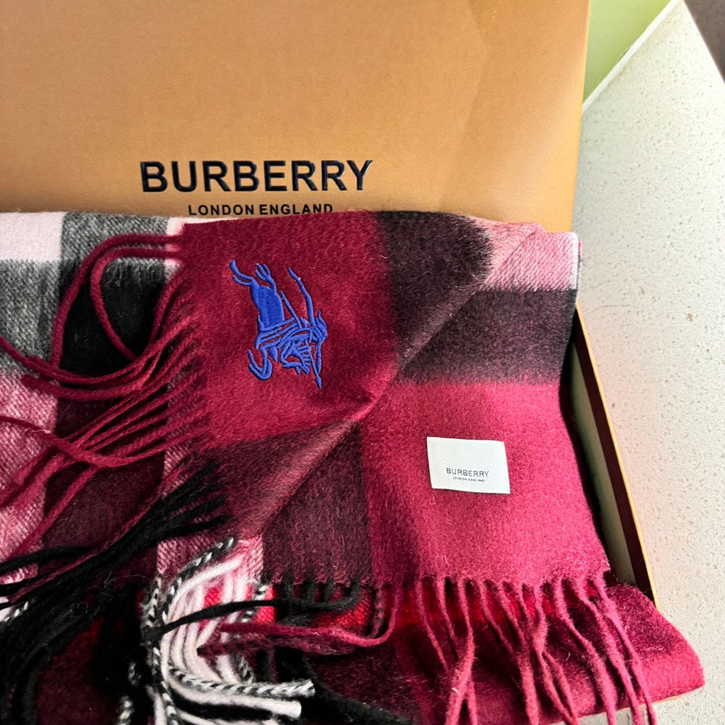 BURBERRY SCARF 180 CM IN COLORFUL CASHMERE 410337