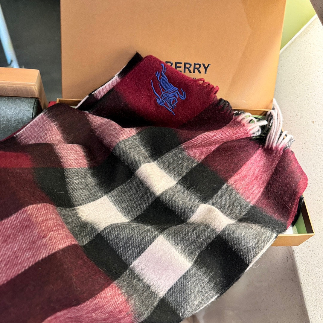 BURBERRY SCARF 180 CM IN COLORFUL CASHMERE 410337