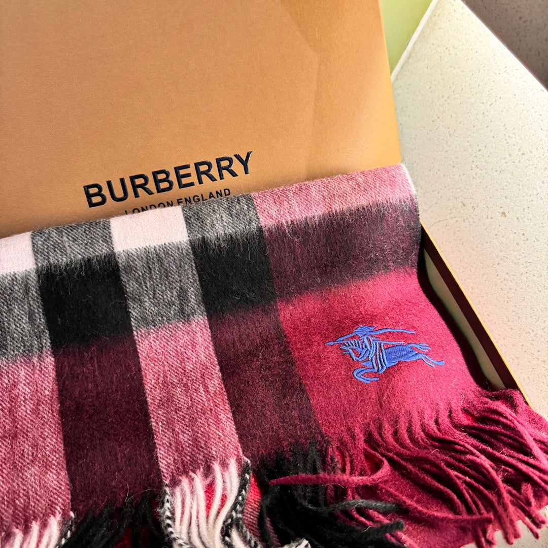 BURBERRY SCARF 180 CM IN COLORFUL CASHMERE 410337
