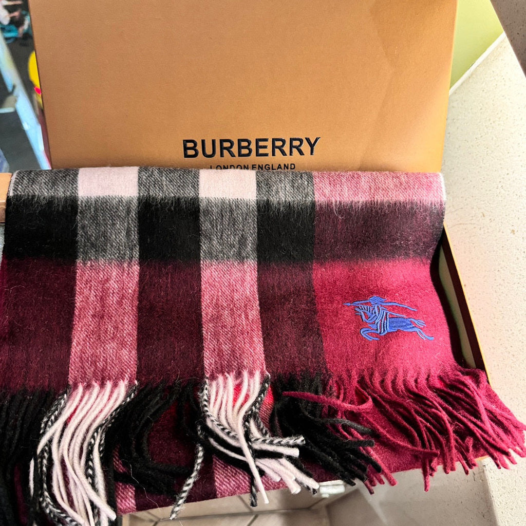 BURBERRY SCARF 180 CM IN COLORFUL CASHMERE 410337
