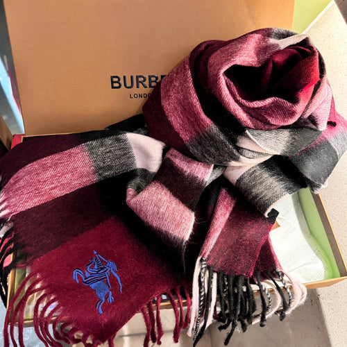 BURBERRY SCARF 180 CM IN COLORFUL CASHMERE 410337