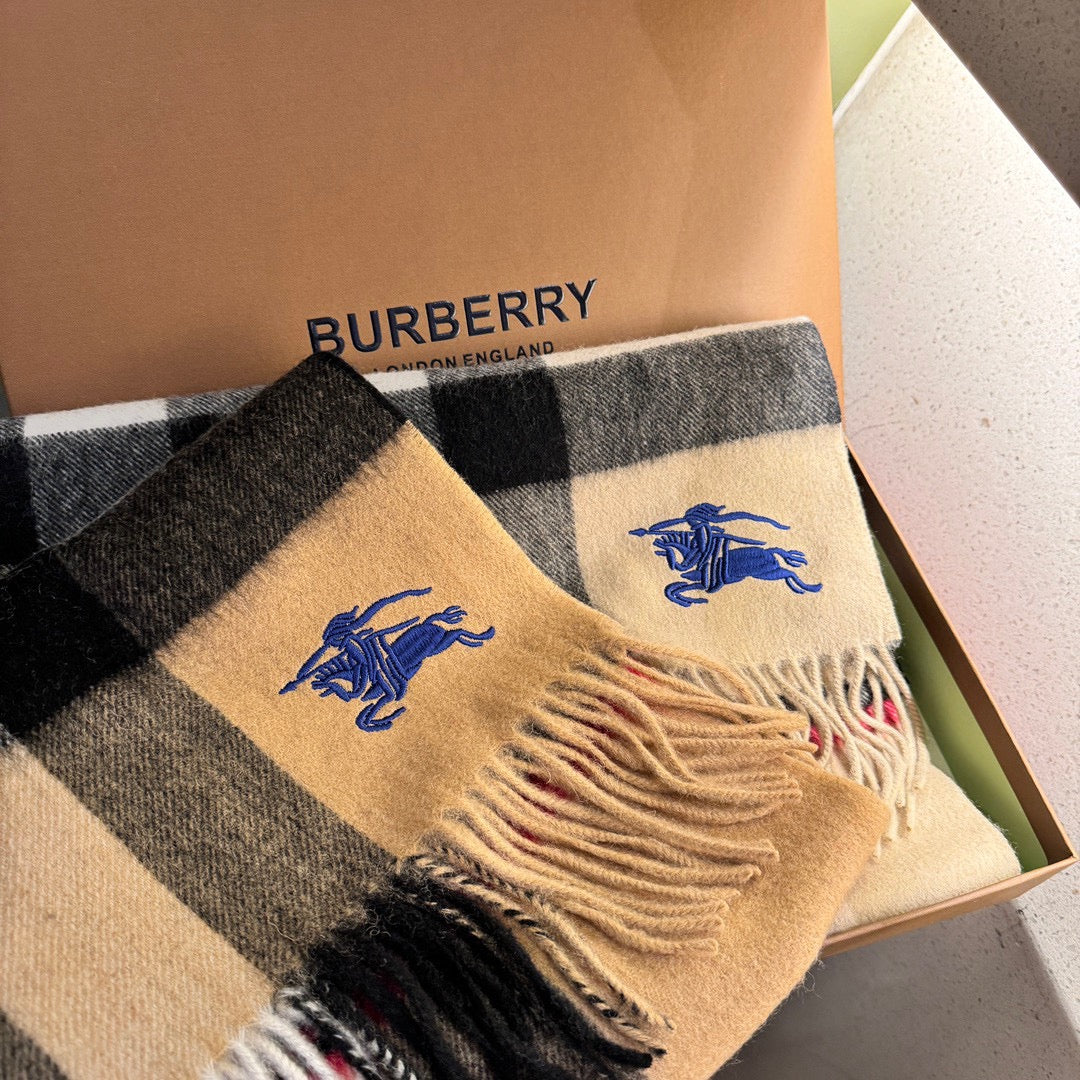 BURBERRY SCARF 180 CM IN COLORFUL CASHMERE  410340