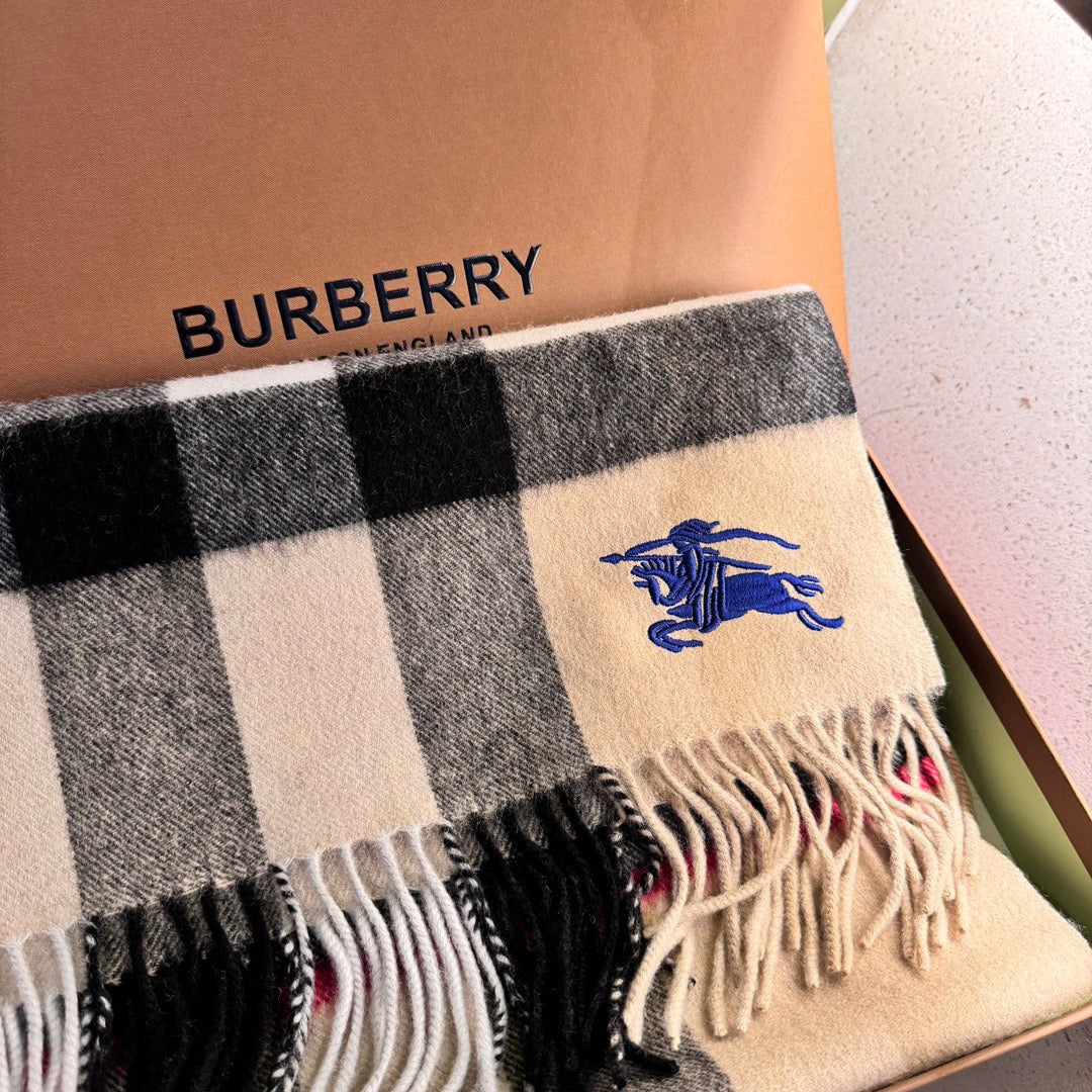 BURBERRY SCARF 180 CM IN COLORFUL CASHMERE  410340