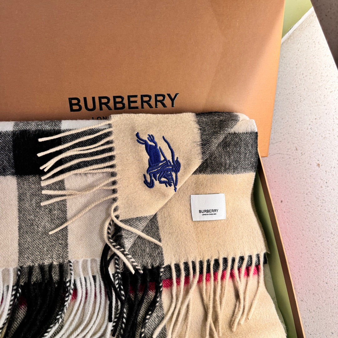 BURBERRY SCARF 180 CM IN COLORFUL CASHMERE  410340