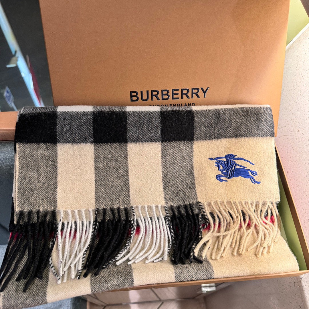 BURBERRY SCARF 180 CM IN COLORFUL CASHMERE  410340