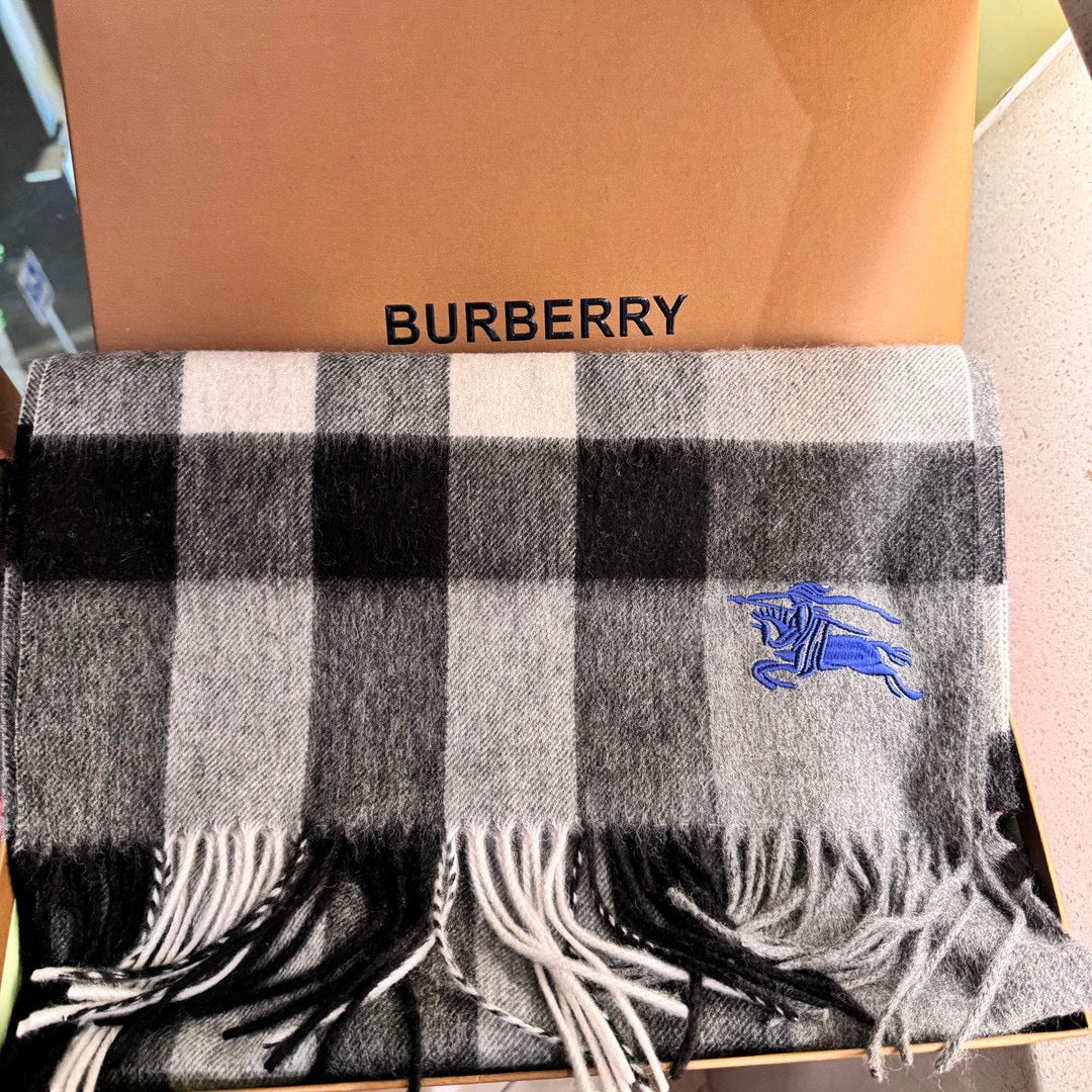 BURBERRY SCARF 180 CM IN COLORFUL CASHMERE 410338