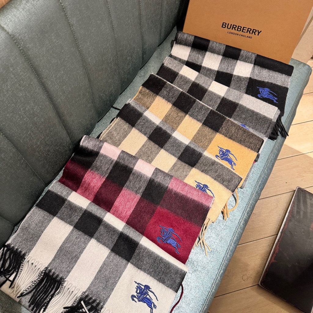 BURBERRY SCARF 180 CM IN COLORFUL CASHMERE 410338