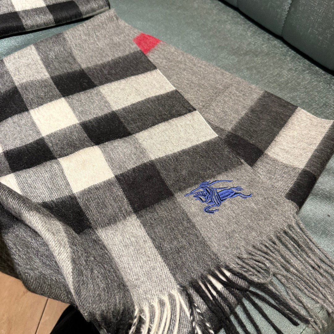 BURBERRY SCARF 180 CM IN COLORFUL CASHMERE 410338