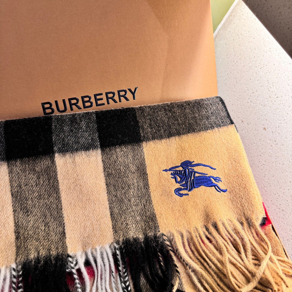 BURBERRY SCARF 180 CM IN COLORFUL CASHMERE 410339